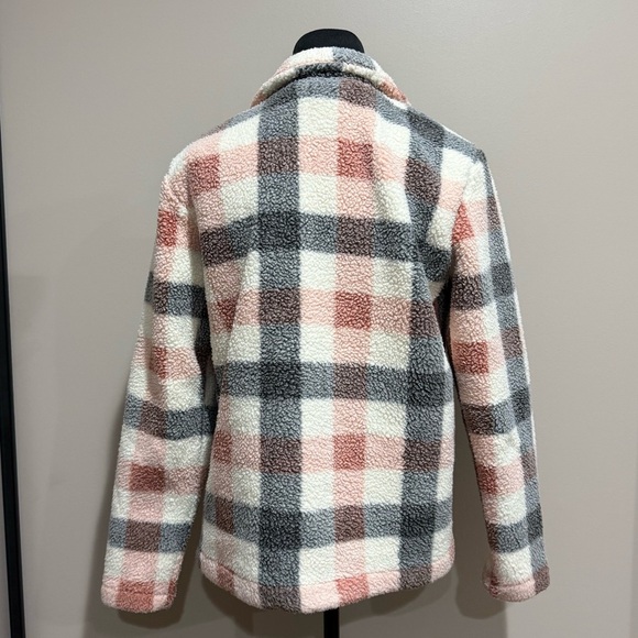 Maurices Plaid Sherpa Button Up Jacket - Picture 2 of 12
